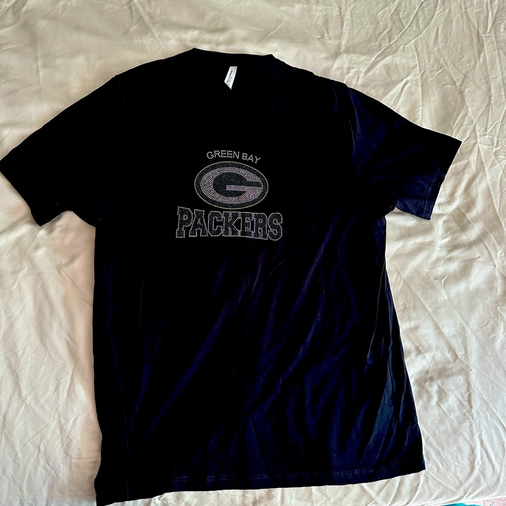 Green Bay Packers stone sparkle shirt